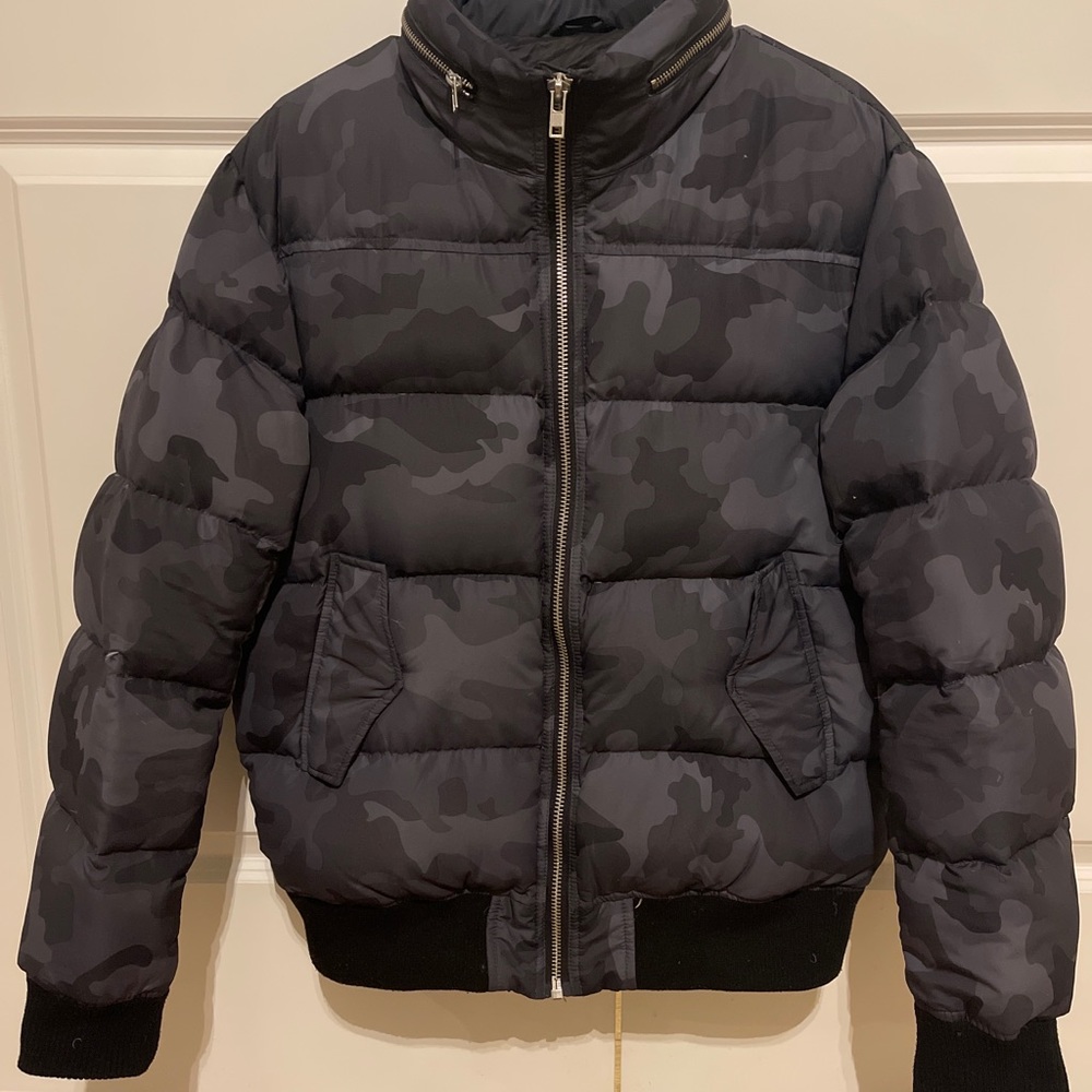 Men's Slate & Stone Victor Camo Print Down Jacket Medium
